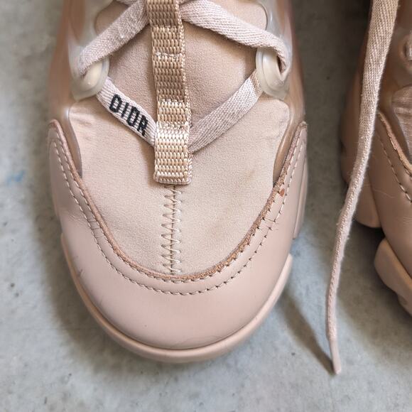 Christian Dior D-Connect Sneaker Shoes in Nude Technical Fabric, size 36 - Picture 4 of 12
